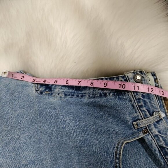 Vintage 80's Bugle Boy 750 Denim Straight leg Y2K Blue Dad Jeans Men's 34/34 - Picture 5 of 5